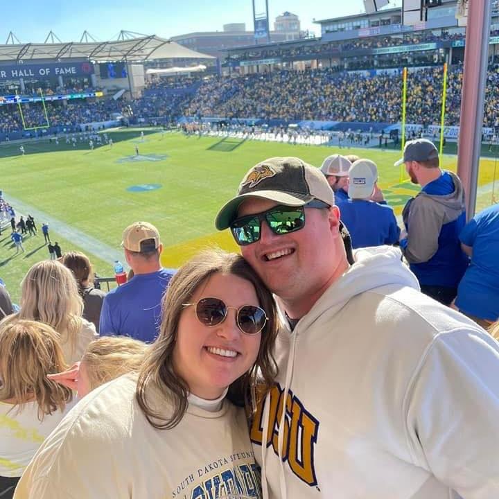 One of our favorite pastimes, cheering on SDSU. GO BIG. GO BLUE. GO JACKS!