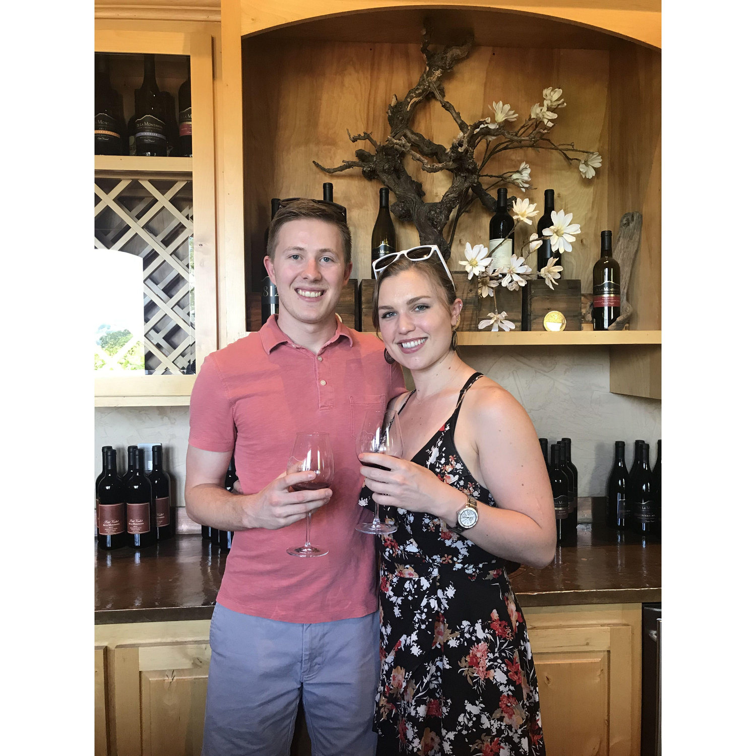 Wine tasting in Sonoma County with Carrie's parents