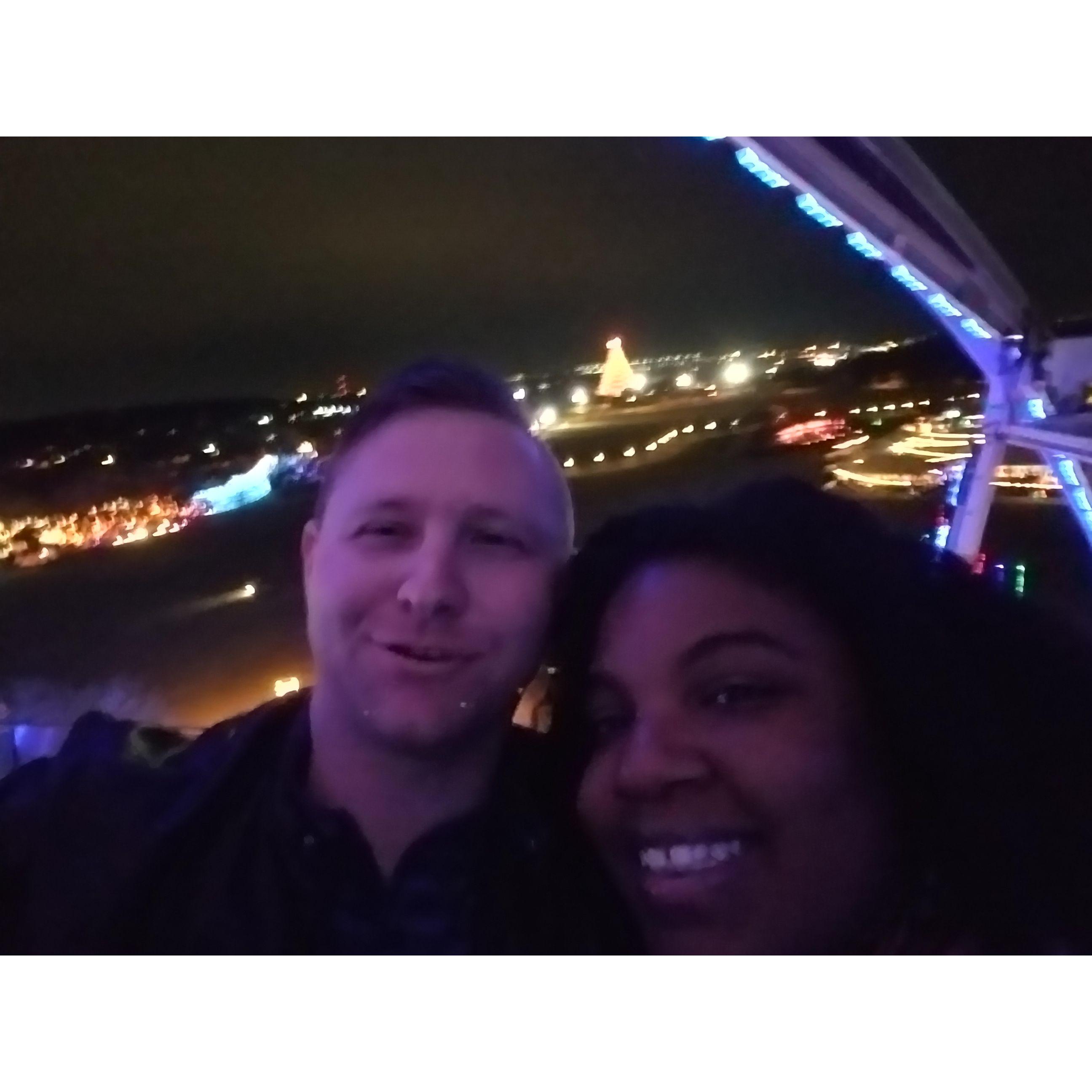 Our first big Christmas lights event! The Austin Trail of Lights was beautiful and we got to enjoy Mexican hot chocolate on the ferris wheel.