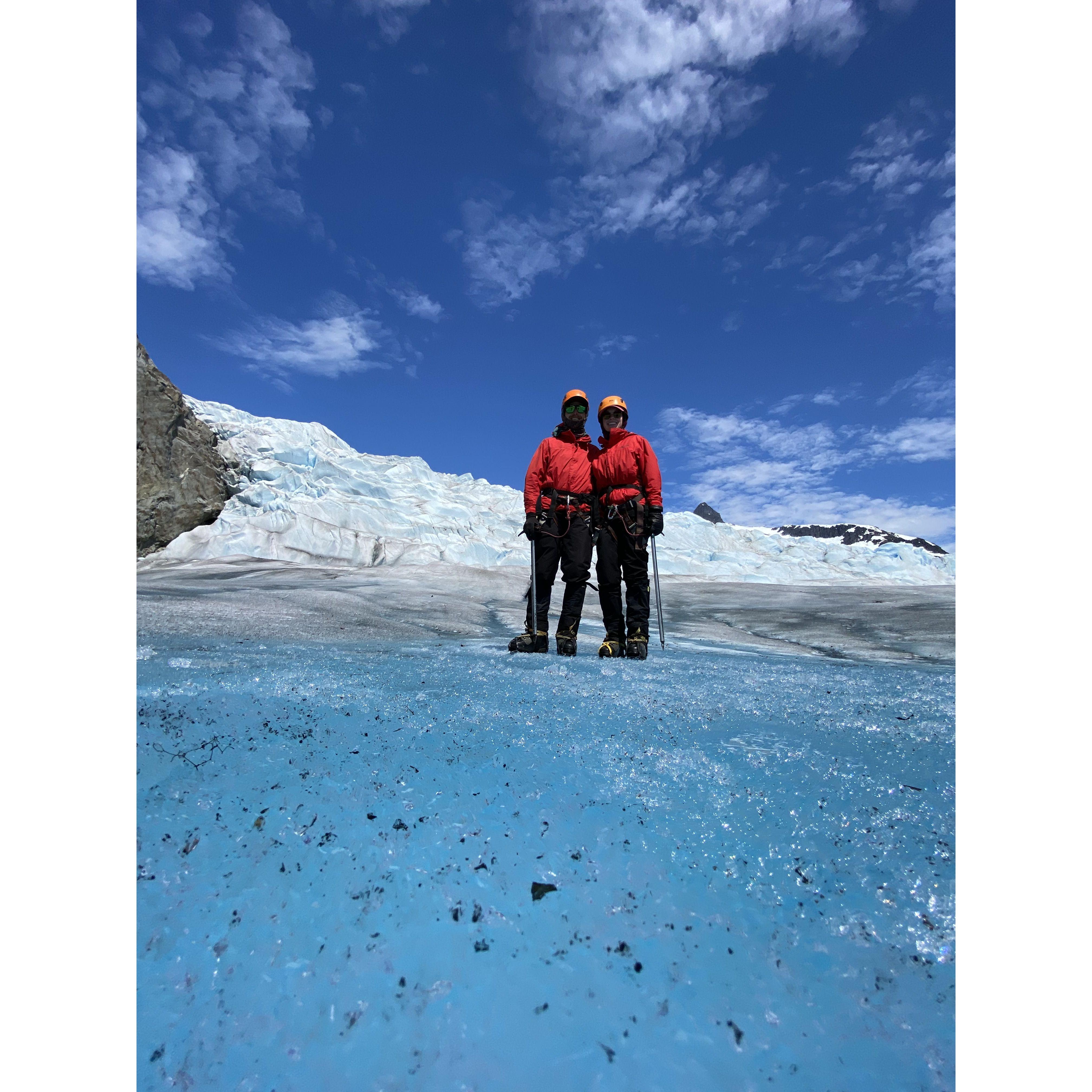 Walking on the Mendenhall Glacier!