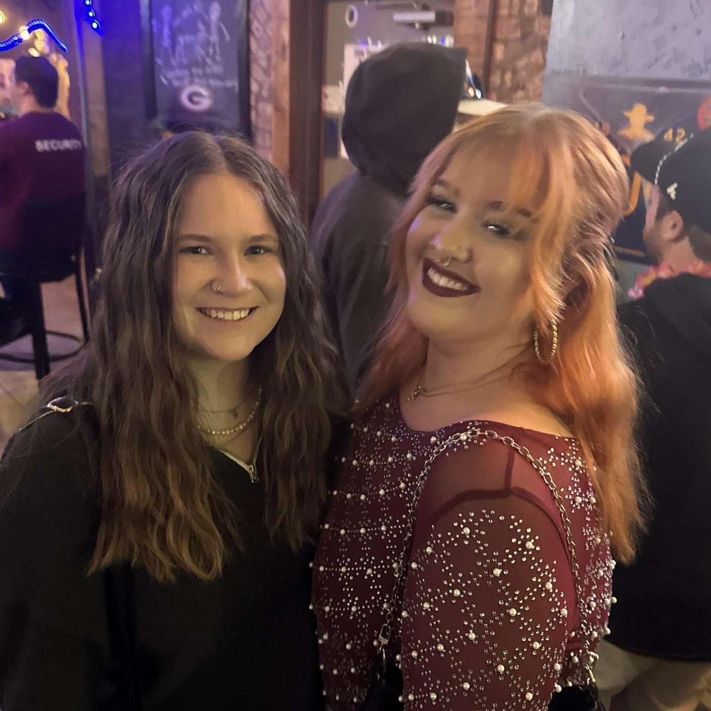 Madysen and her Maid of Honor, Olivia!