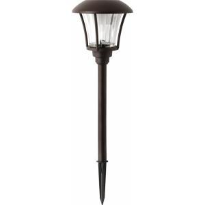 Bronze Solar Outdoor Integrated LED Landscape Path Light 10 Lumens (6-Pack)