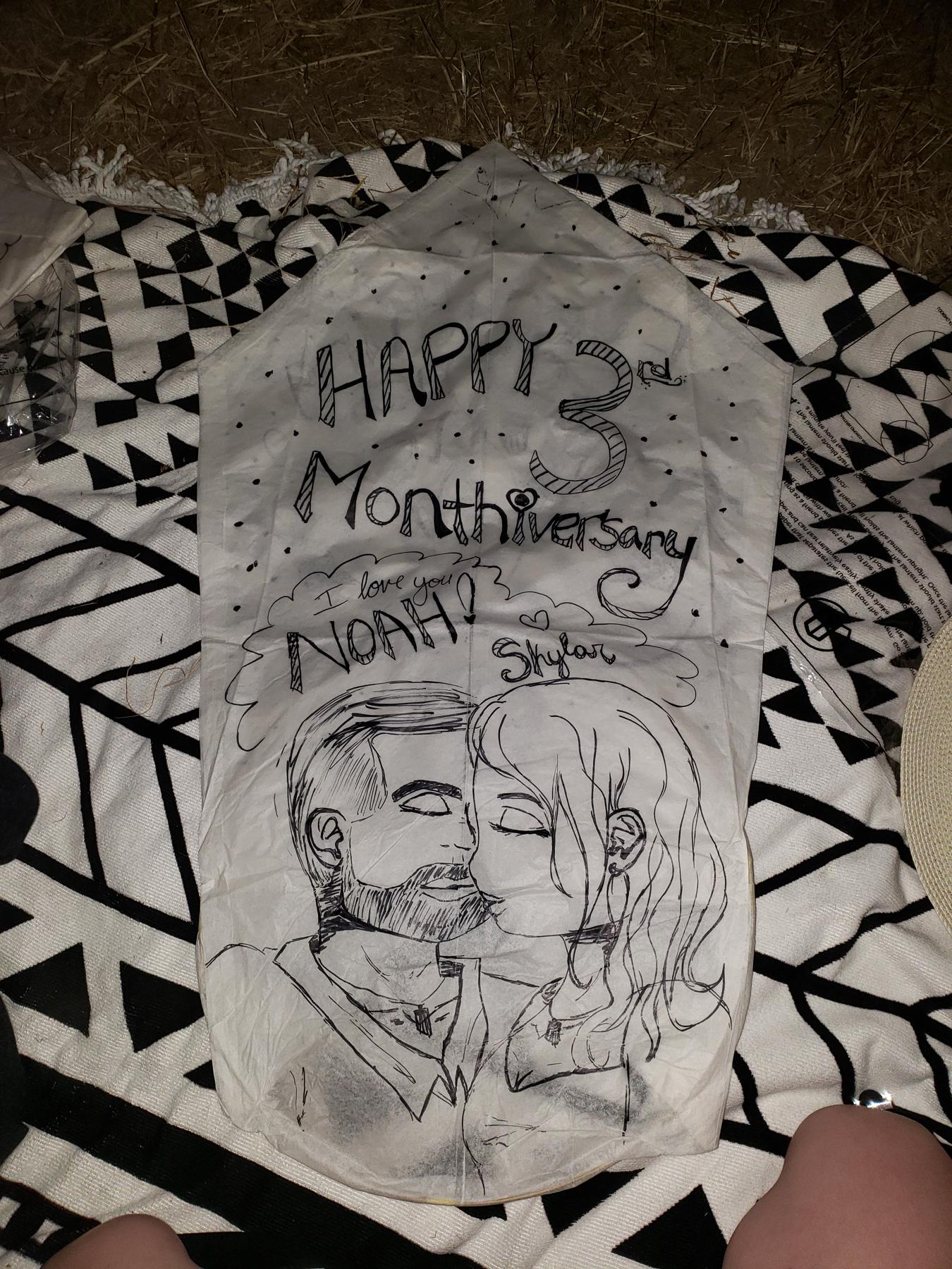 This was the front of our lantern.