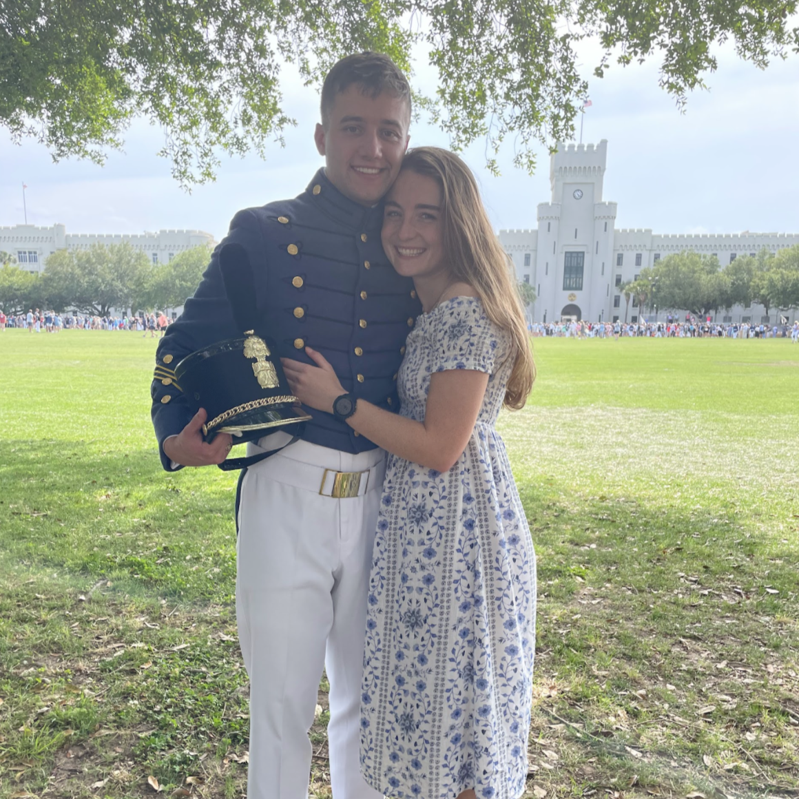 Thomas's graduation parade at The Citadel in May 2022