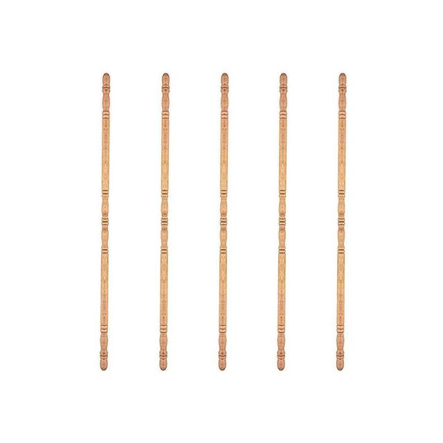 Light Hardwood Unfinished Protector 39 1/2"H x 1"W Corner Molding (Set of 5)