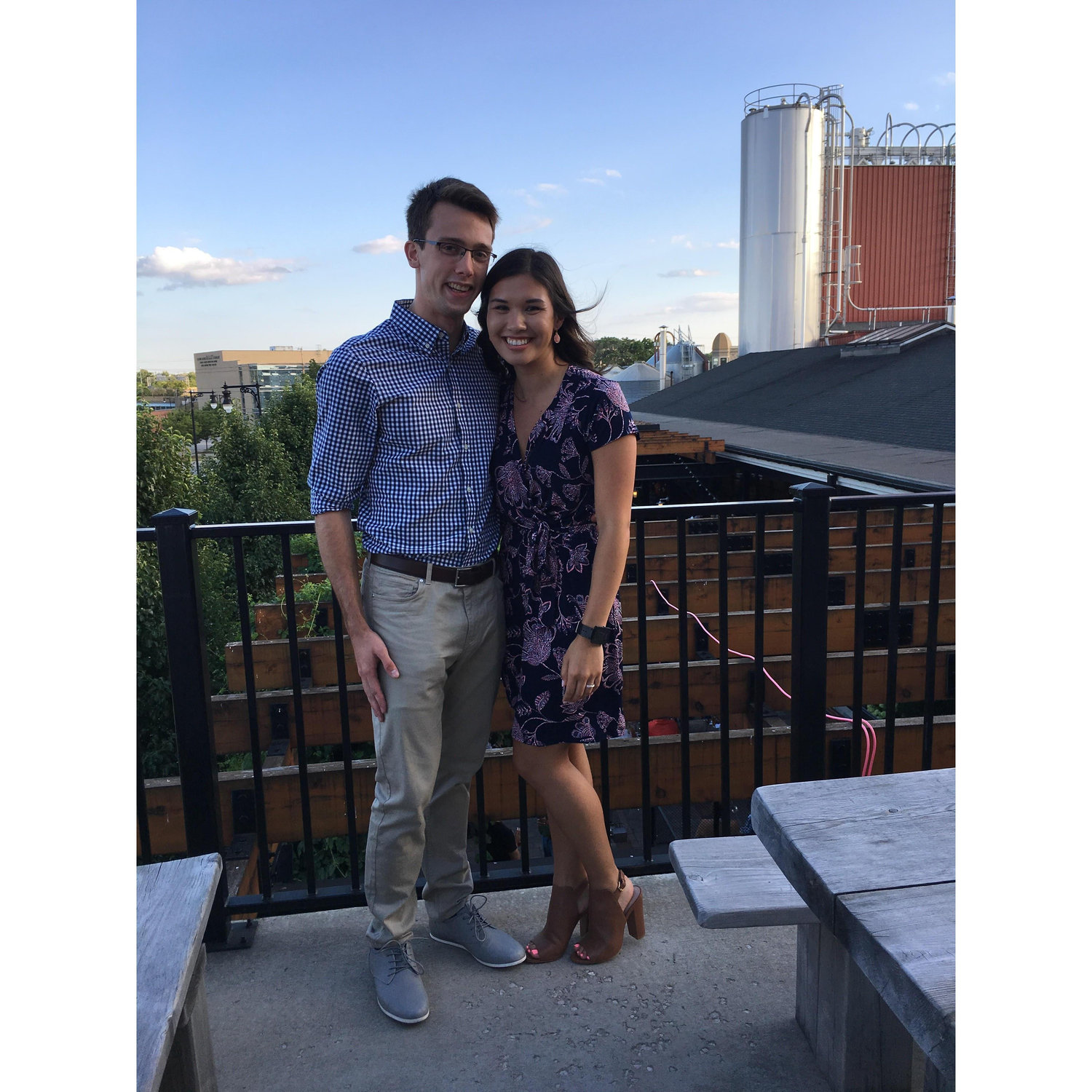 Eric and Rebecca's rehearsal dinner at Founders.