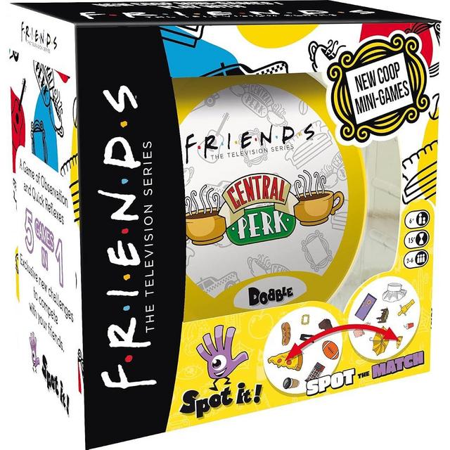 Spot It! Friends Card Game | Matching Game | Fun Kids Game for Family Game Night | Travel Game for Kids | Great Gift for Kids | Ages 6+ | 2-8 Players | Avg. Playtime 15 Mins | Made by Zygomatic