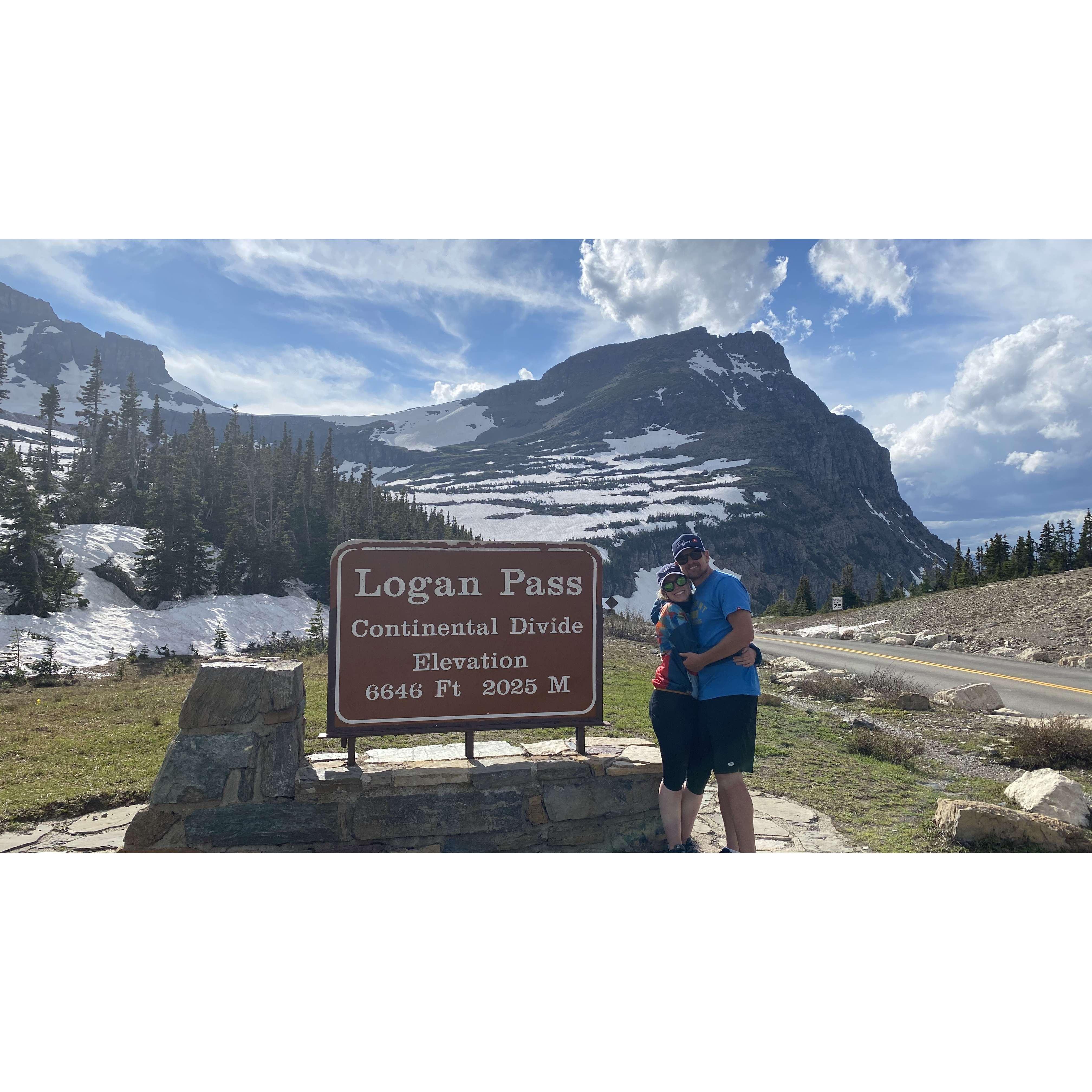 32 mile RT, 3200' bike ride up to Logan Pass in Glacier National Park