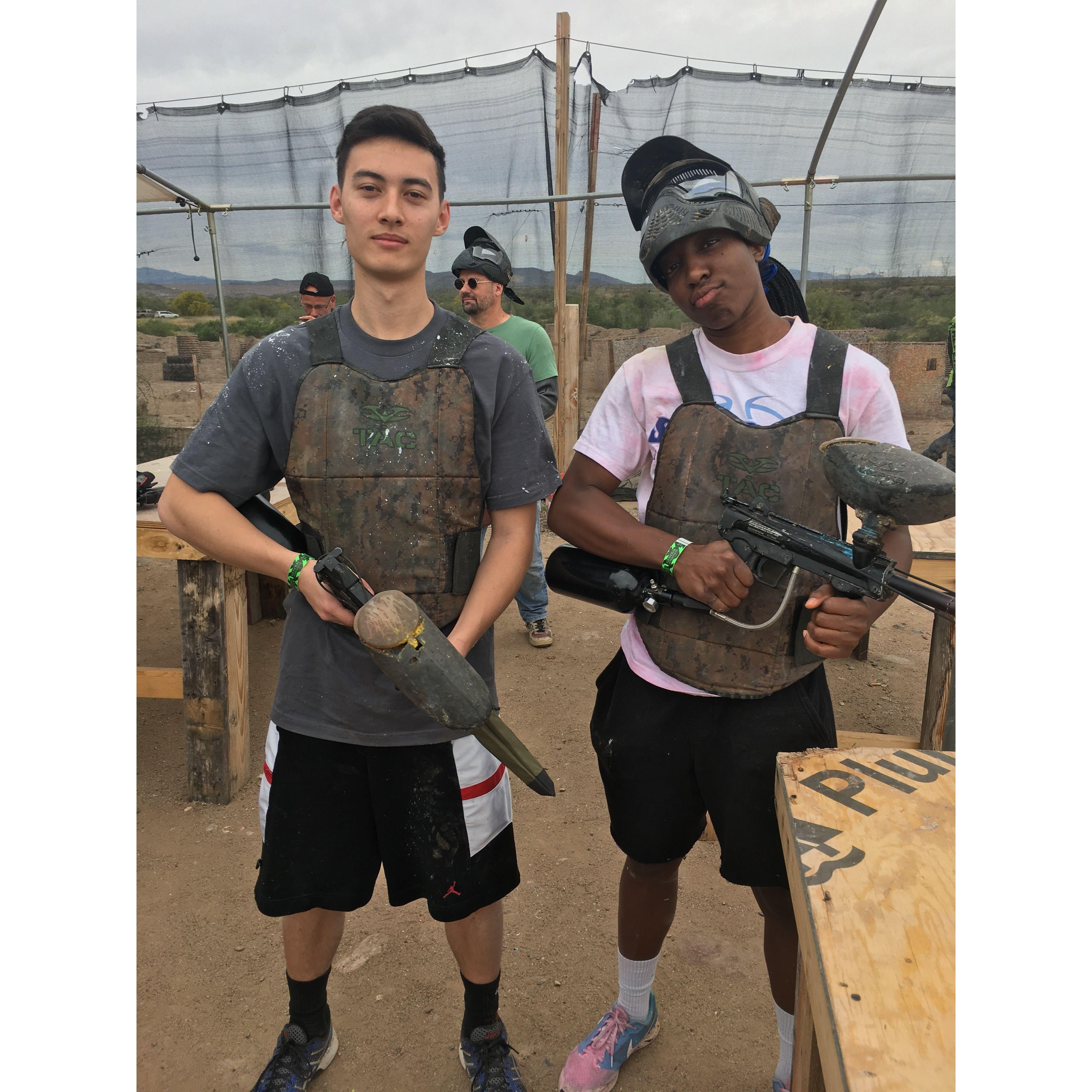 2017: Paintballing for Kat's dad's birthday