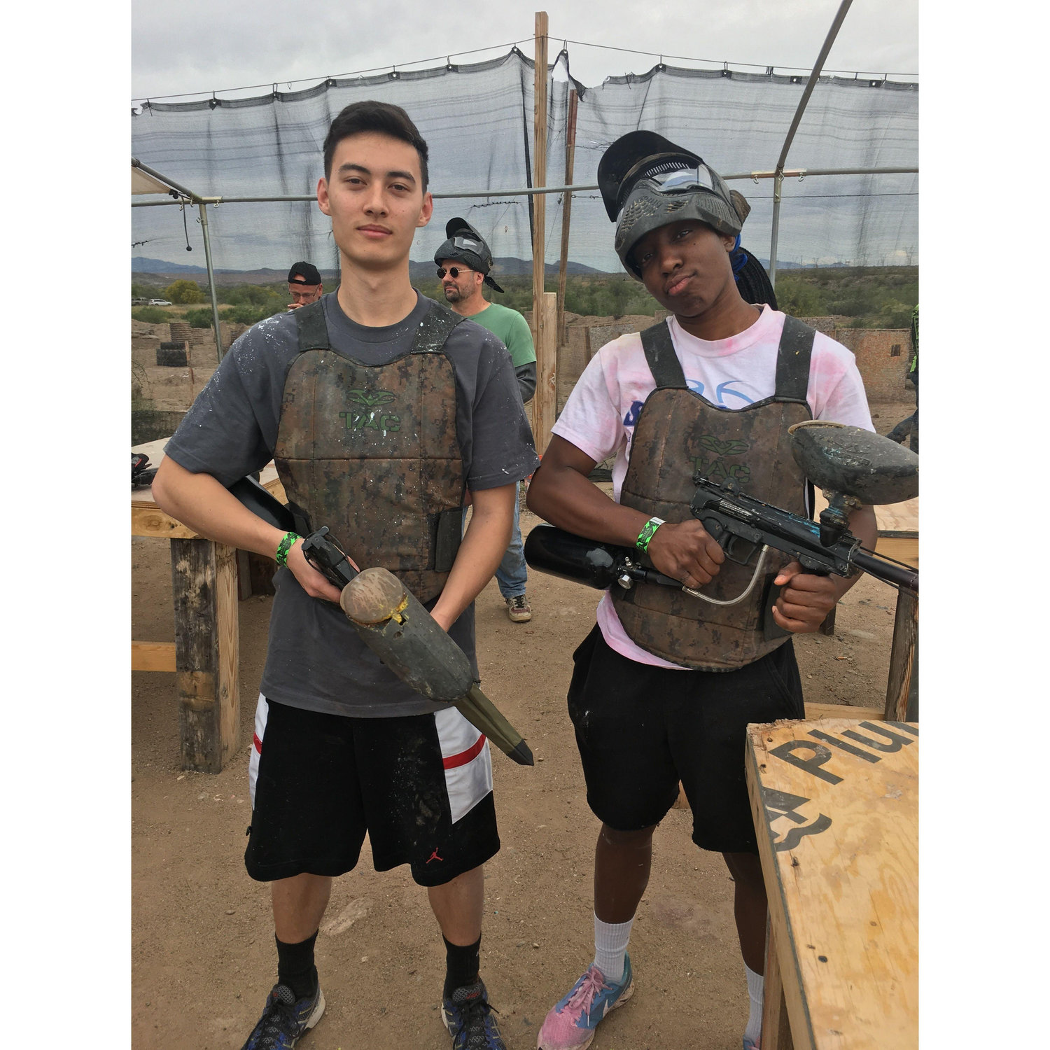 2017: Paintballing for Kat's dad's birthday