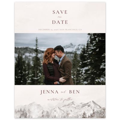 Lavender Mist, Beige Wedding Digital Save the Date - Avalon Photo