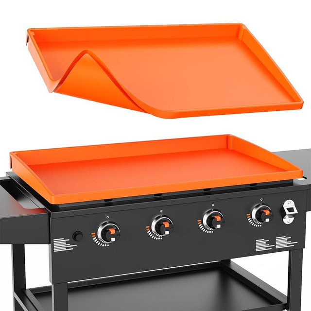36" Silicone Griddle Mat for Blackstone 36 Inch Grill, Heavy Duty Food Grade Silicone Cover, All-Season Dirt & Rust Protection
