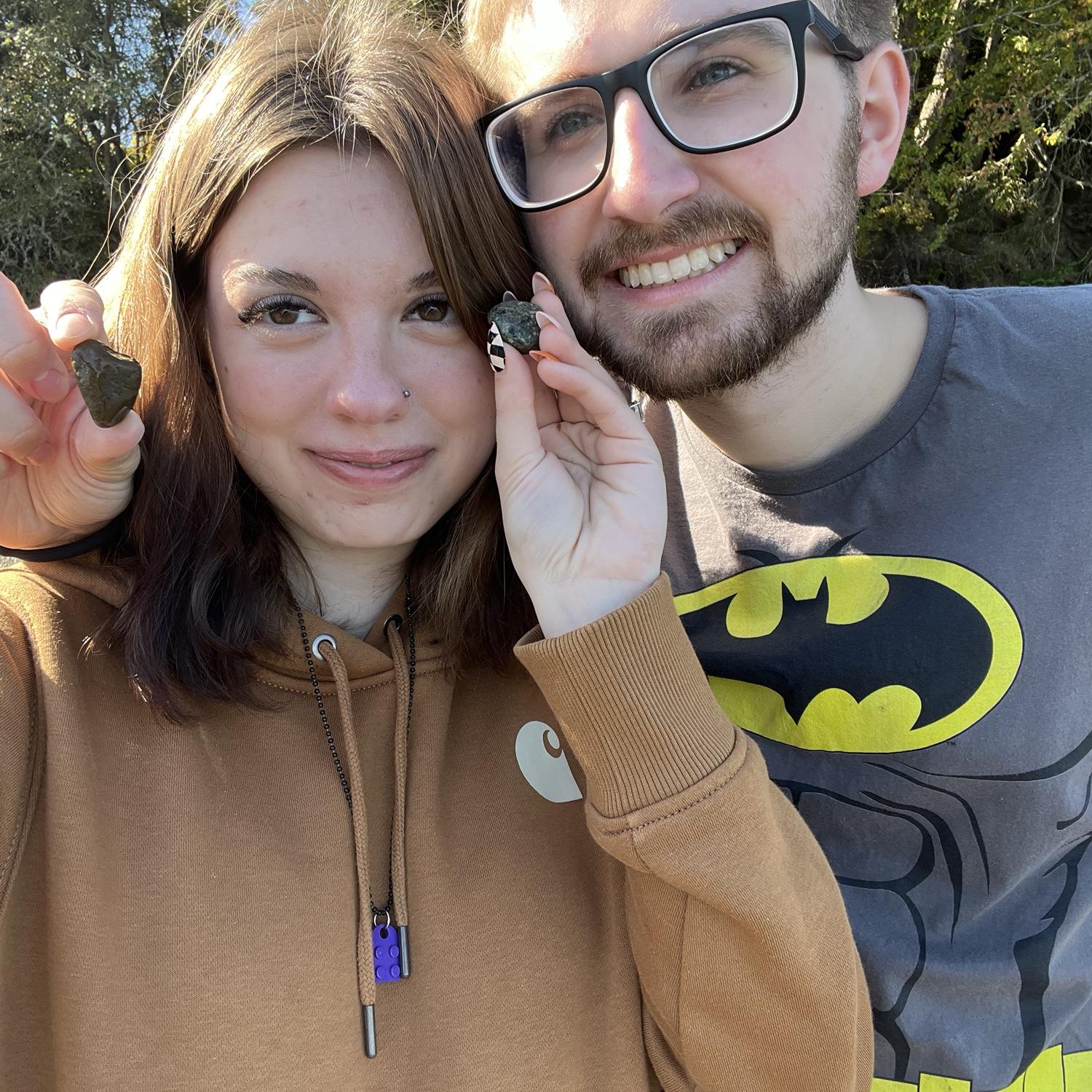 Rocks to match our eyes🌊