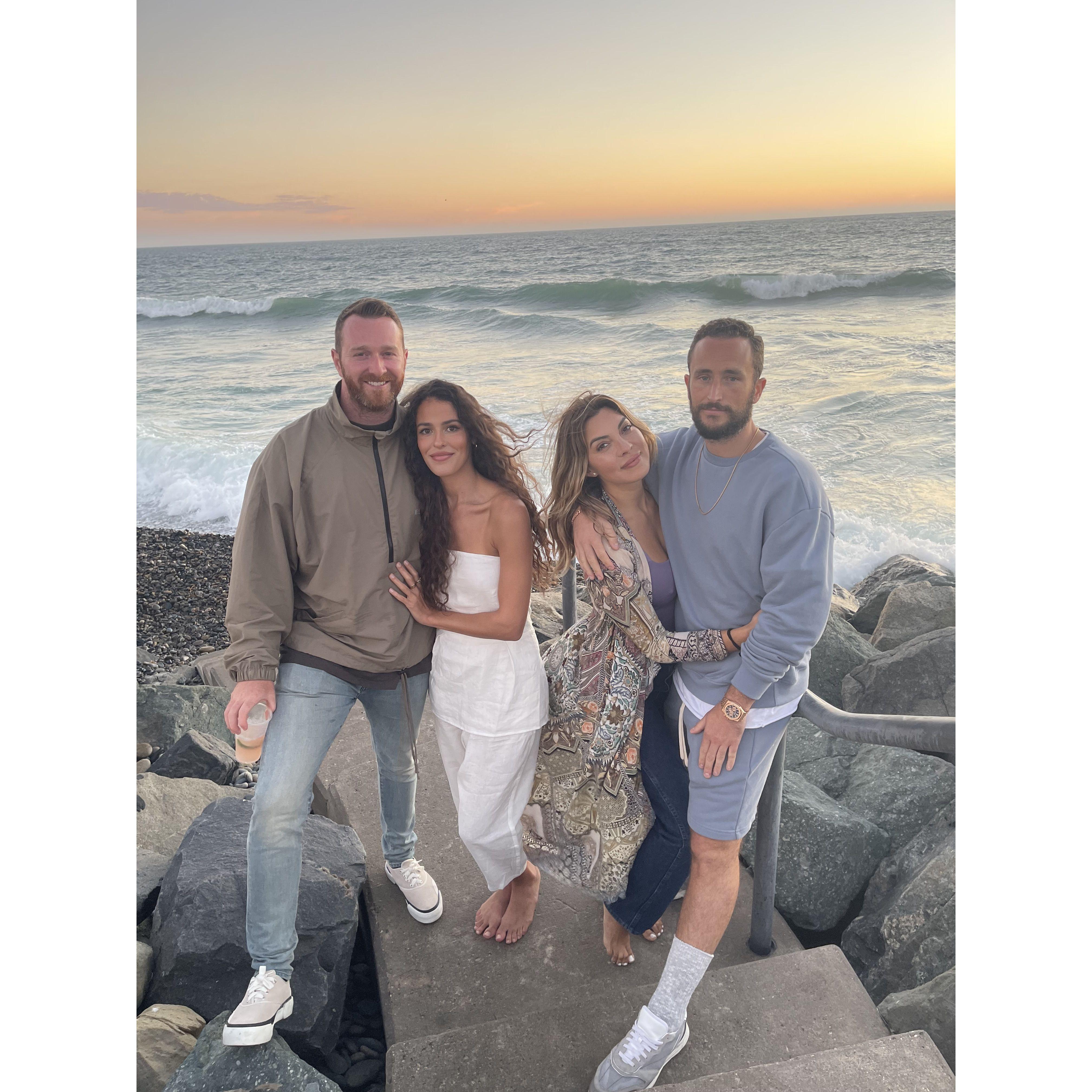 With our best friends Val and Sean in St. Malo