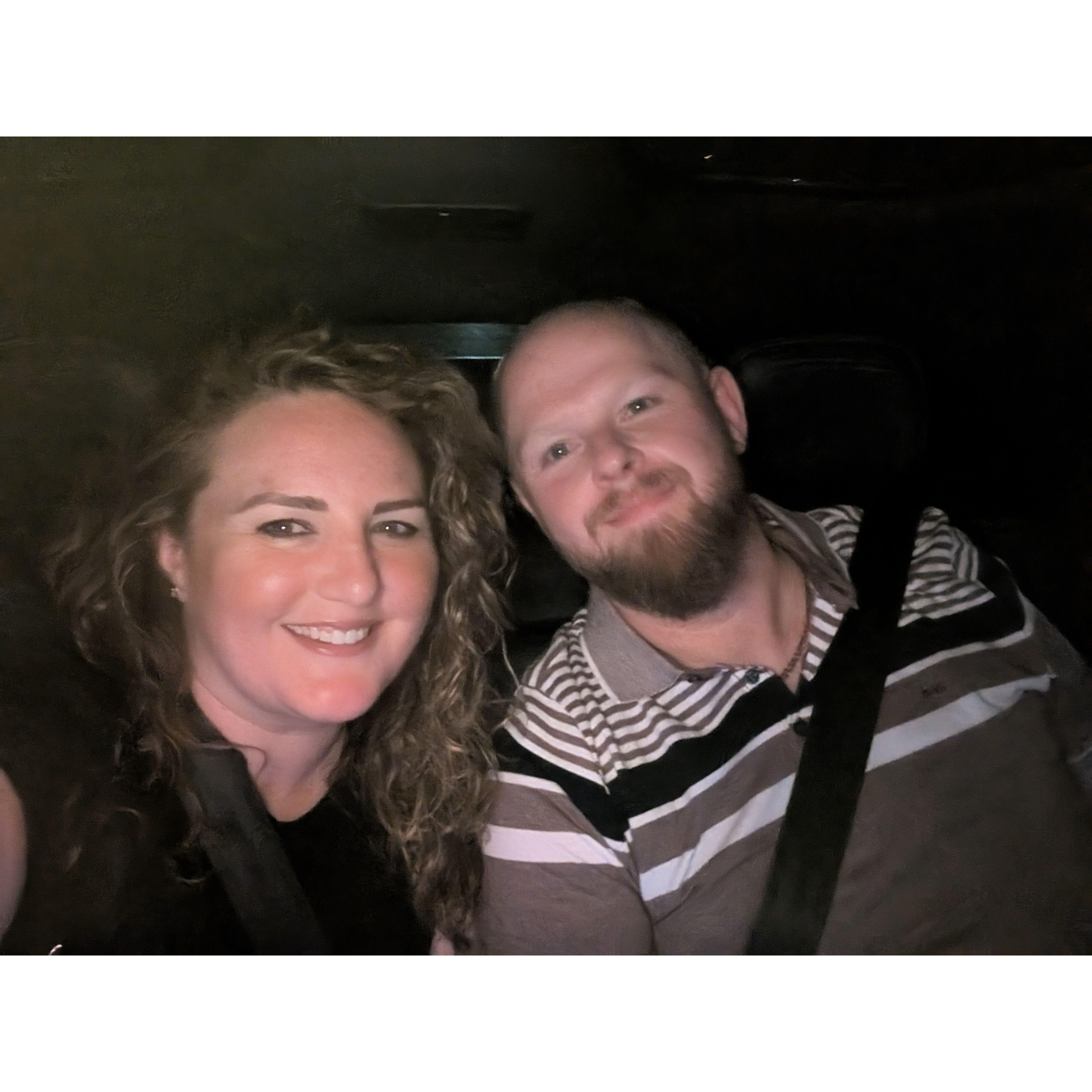 Driverless car adventure to engagement dinner