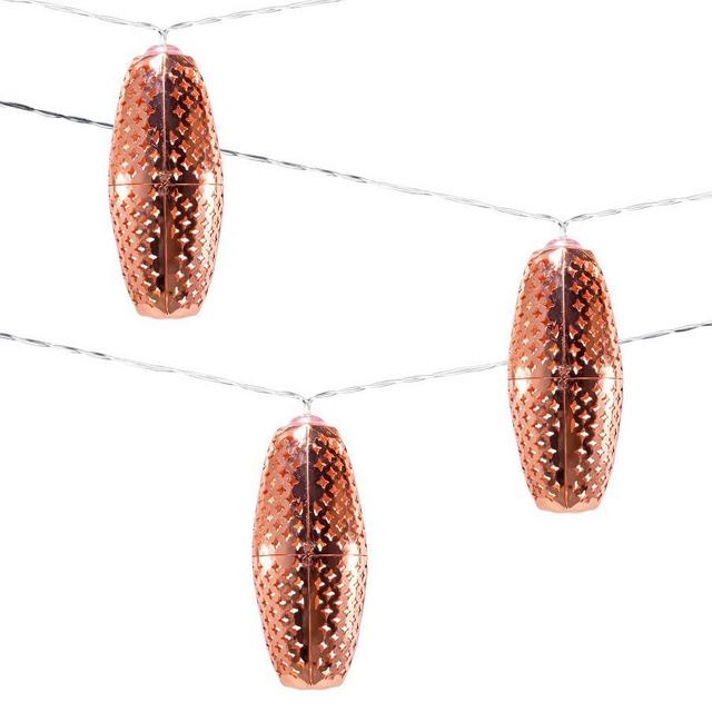 Marrakesh Metal Solar String Lights, Copper Star