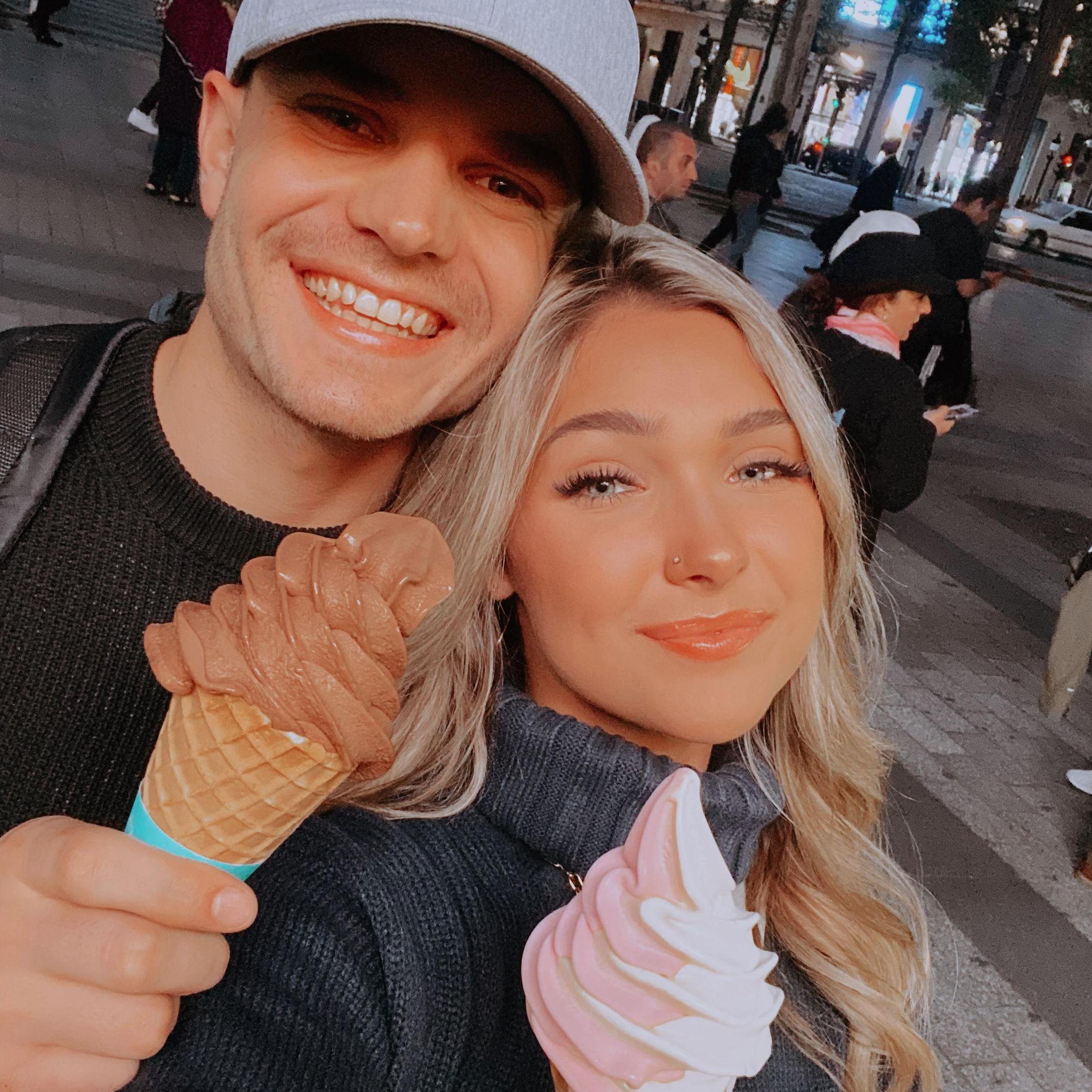 Ice cream in Paris.
