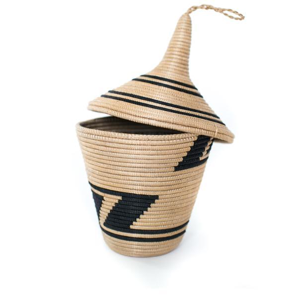 Sisal Lidded Peace Basket