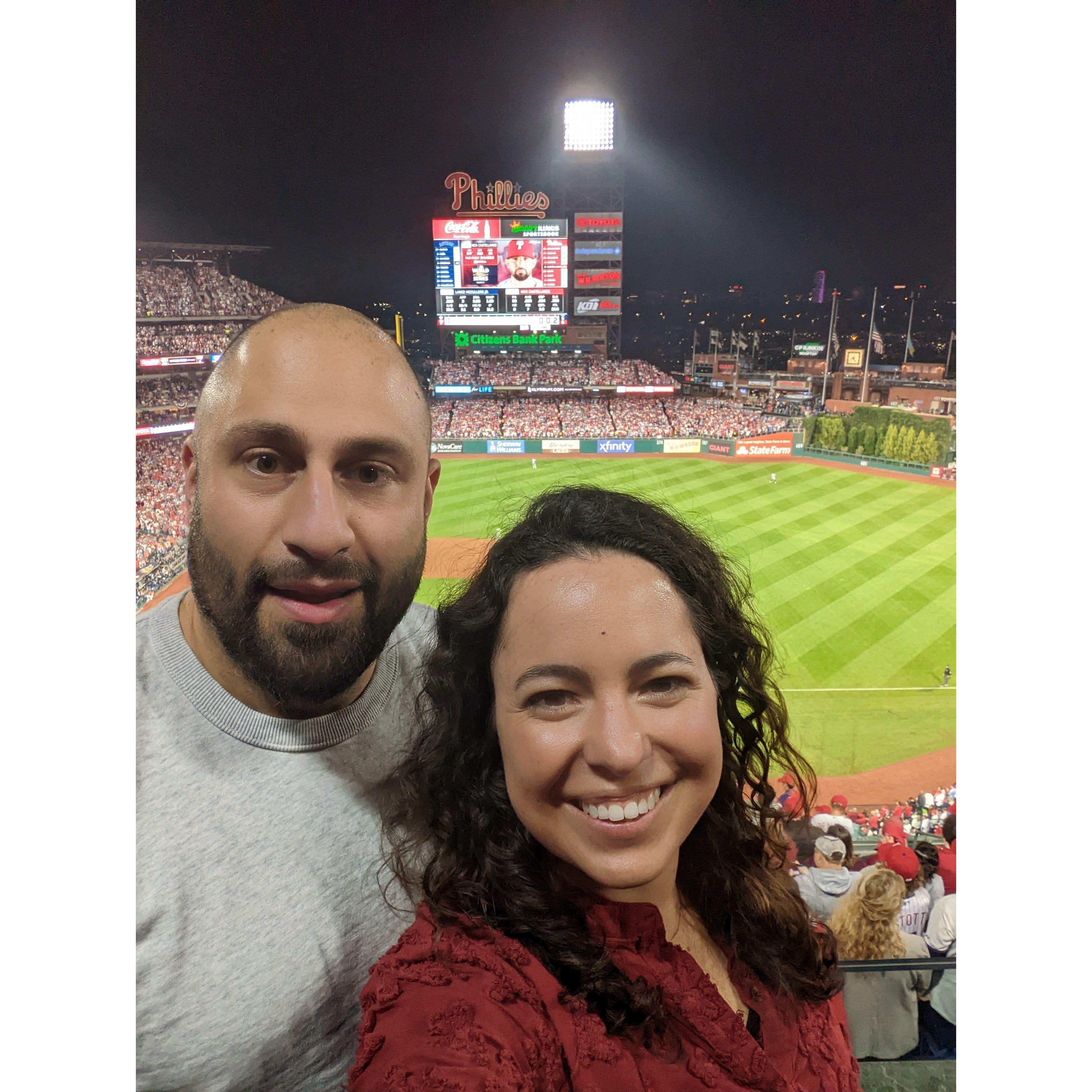 Right before Euge got COVID. But it was the World Series!