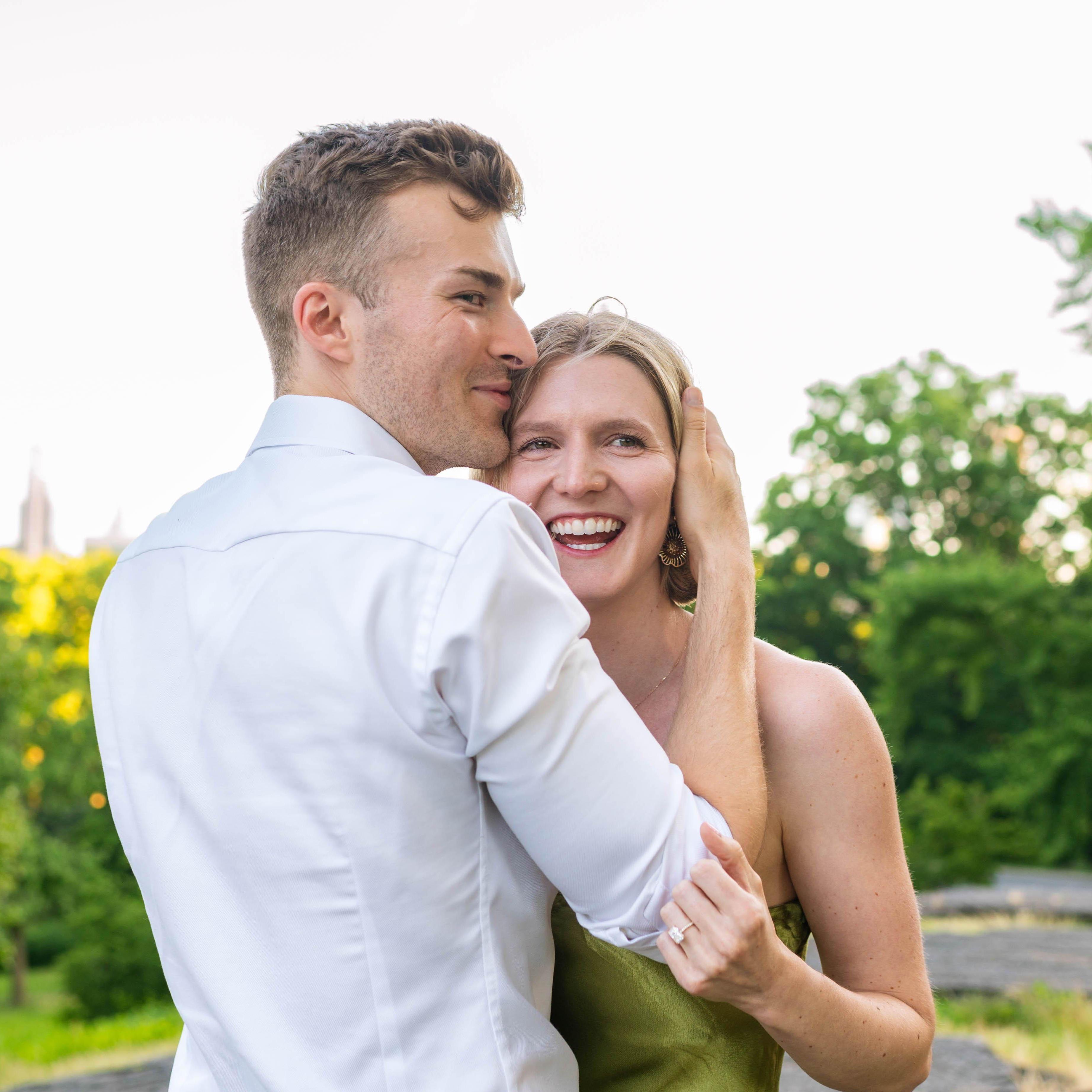 Mitchell proposed to Lauren on June 16th, 2024 on the rock near Winterdale arch in Central Park. On runs together, Lauren would point out that this was her favorite view in the Park.