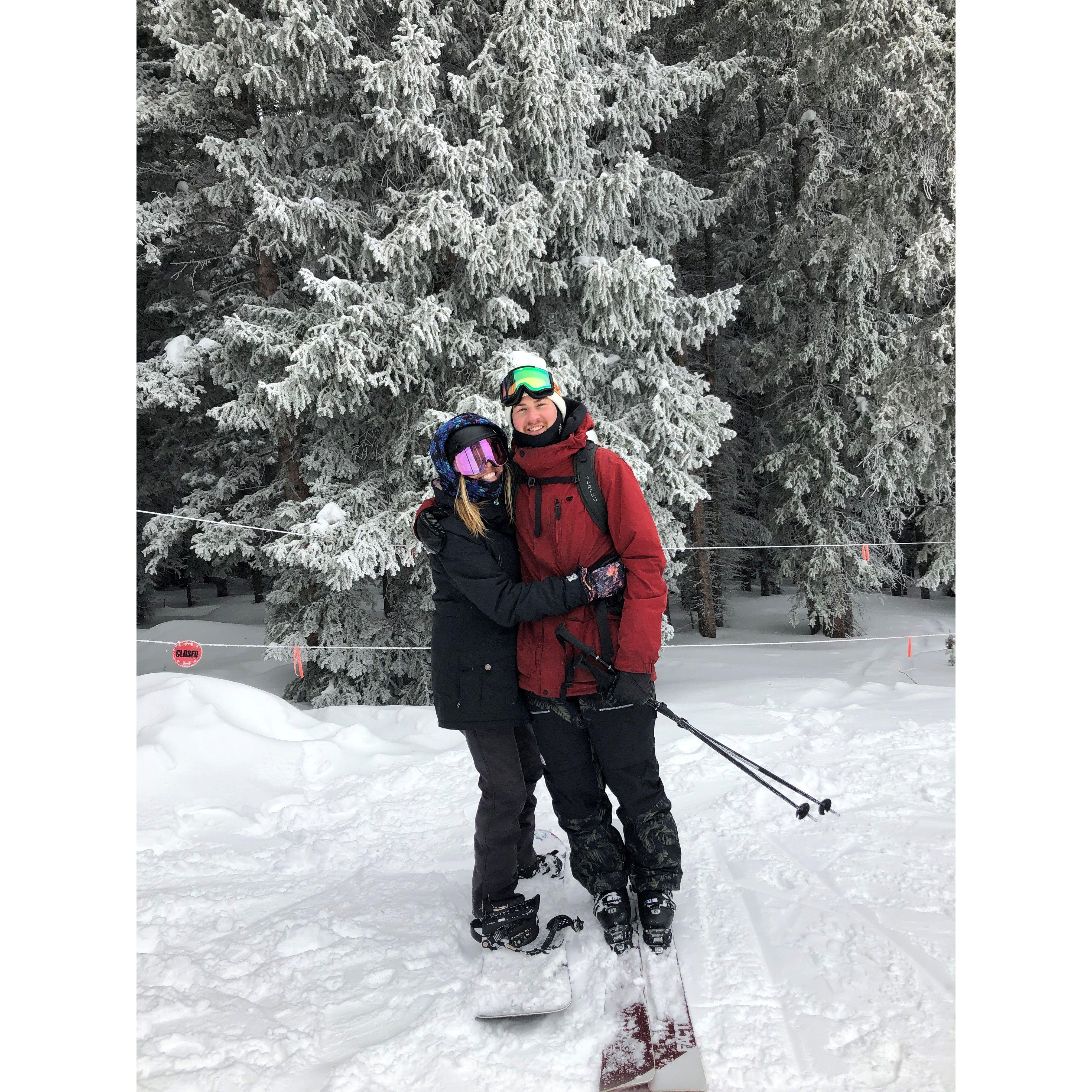 Our V day tradition, skiing at Beaver Creek