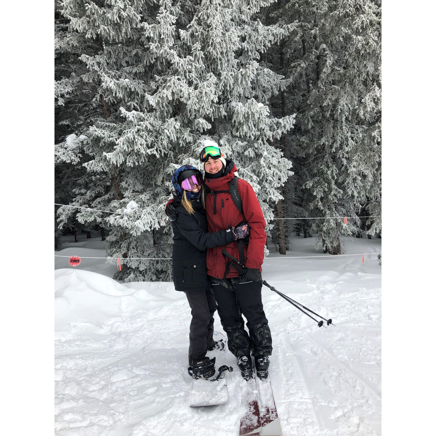 Our V day tradition, skiing at Beaver Creek