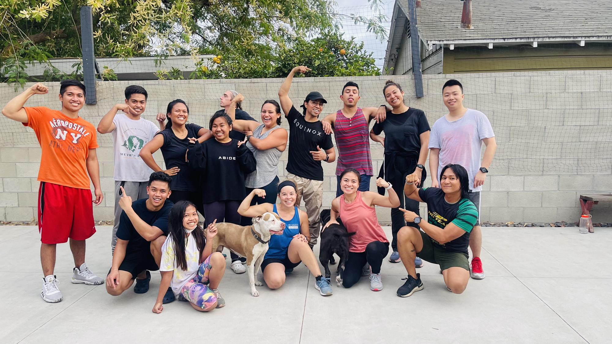Prepping for the Spartan Race with our friends.