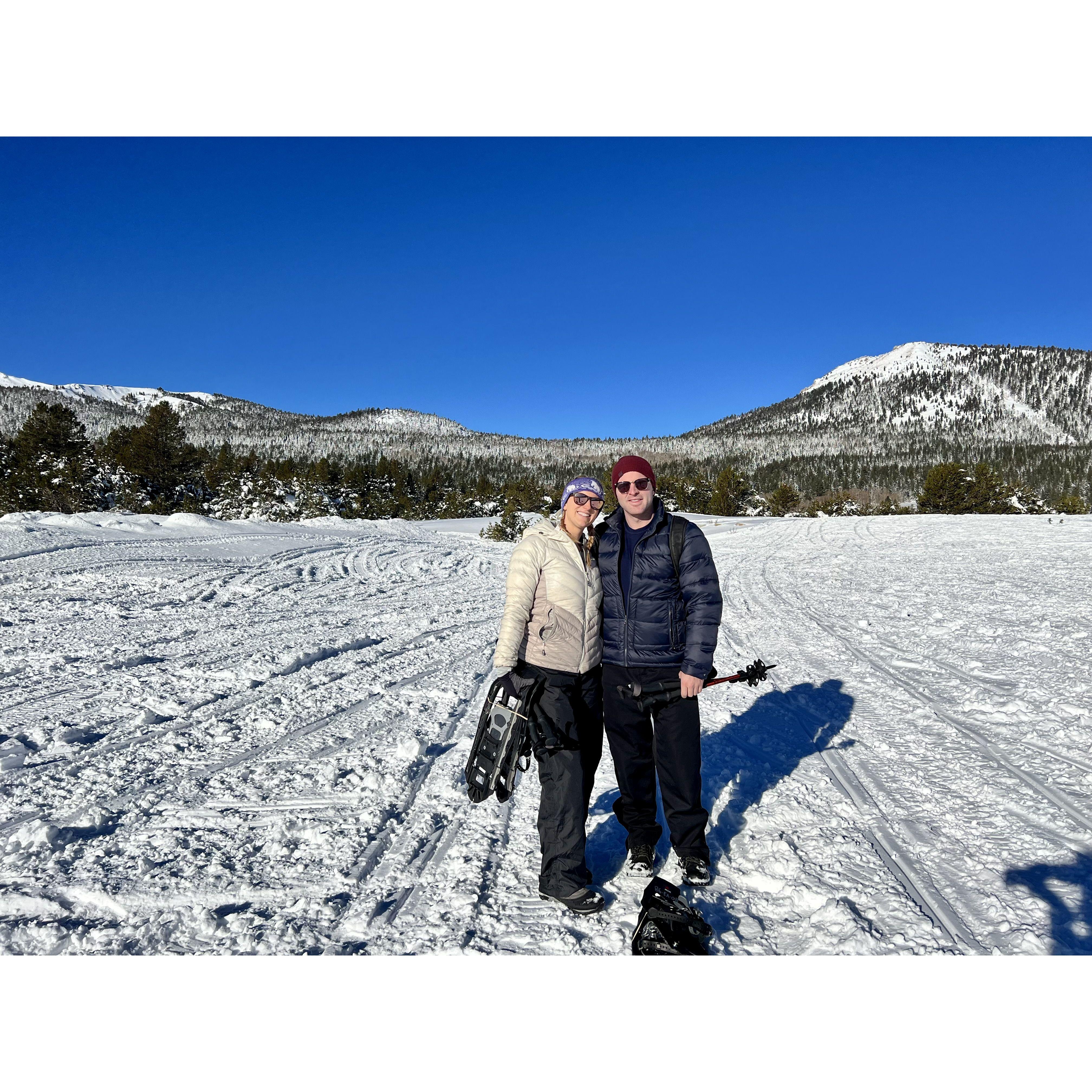 Dec 2021 - Snow shoeing in the Sierra Nevadas with my family