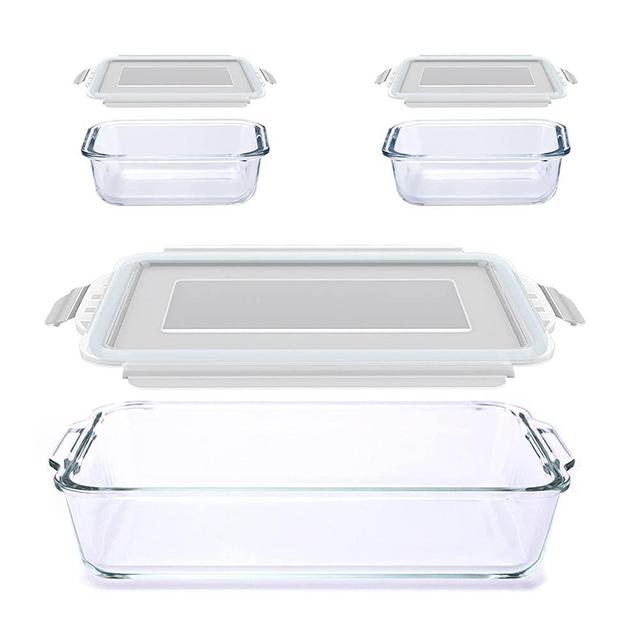 Pyrex Rectangular Glass Food Storage with Lid 6cup 1pc – The Cuisinet