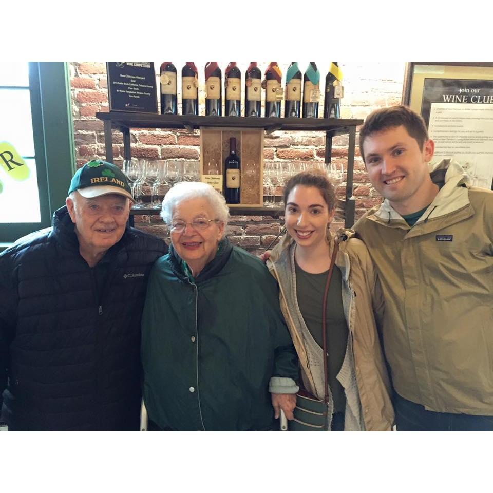 A little vine tasting with Kait's grandparents, Jim (Pops) and Eleanor (Nans) in Vina, CA at New Clairvaux winery and monastery. 
-March 2016