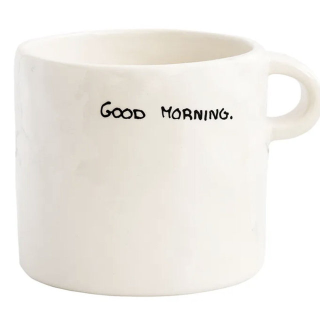 Good Morning mug | Cream