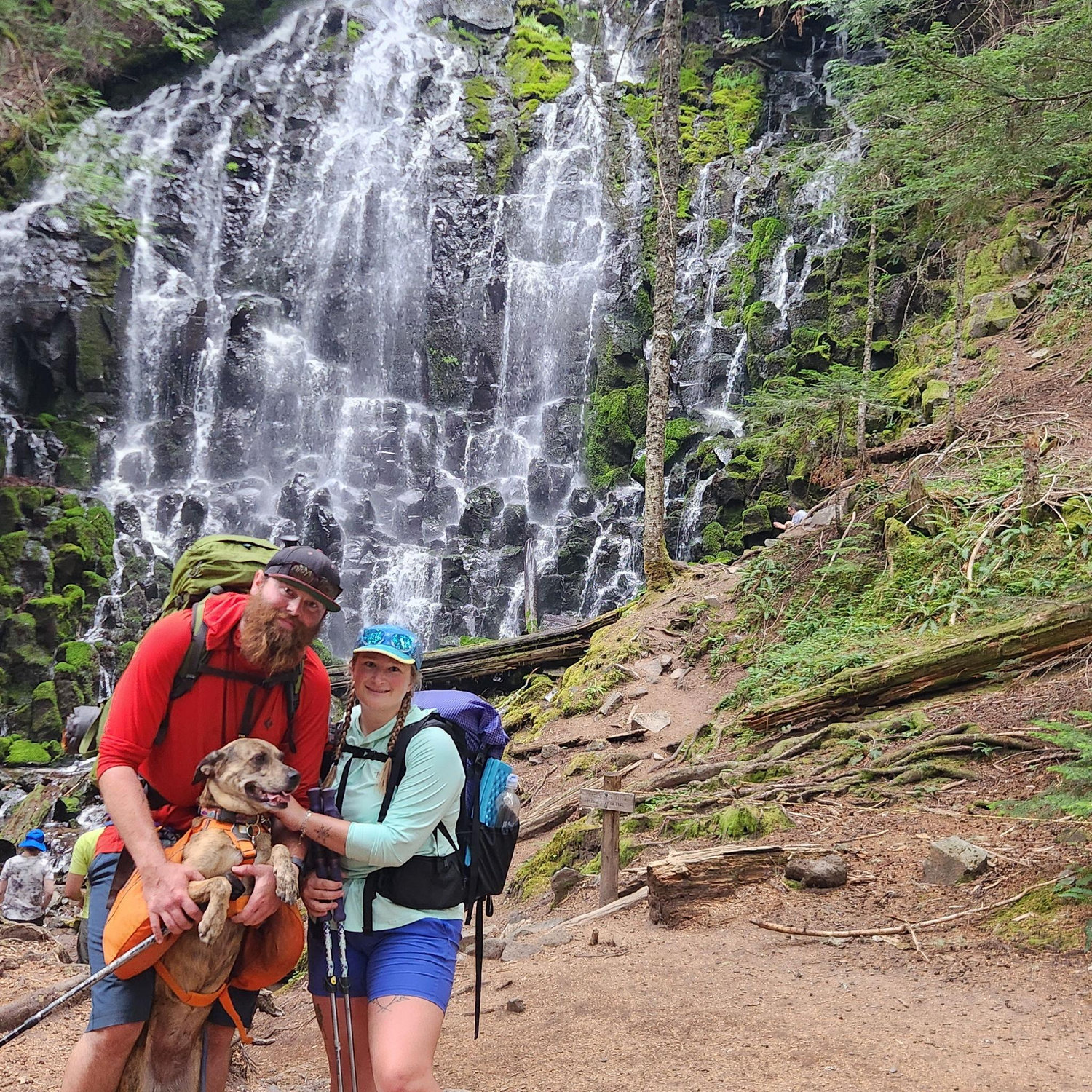 Our first time backpacking together on the Timberline Trail