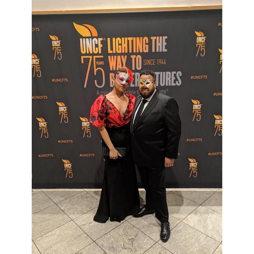 We both had to attend the Mayor's Masked Ball for our jobs. We decided to act like we knew each other while there!