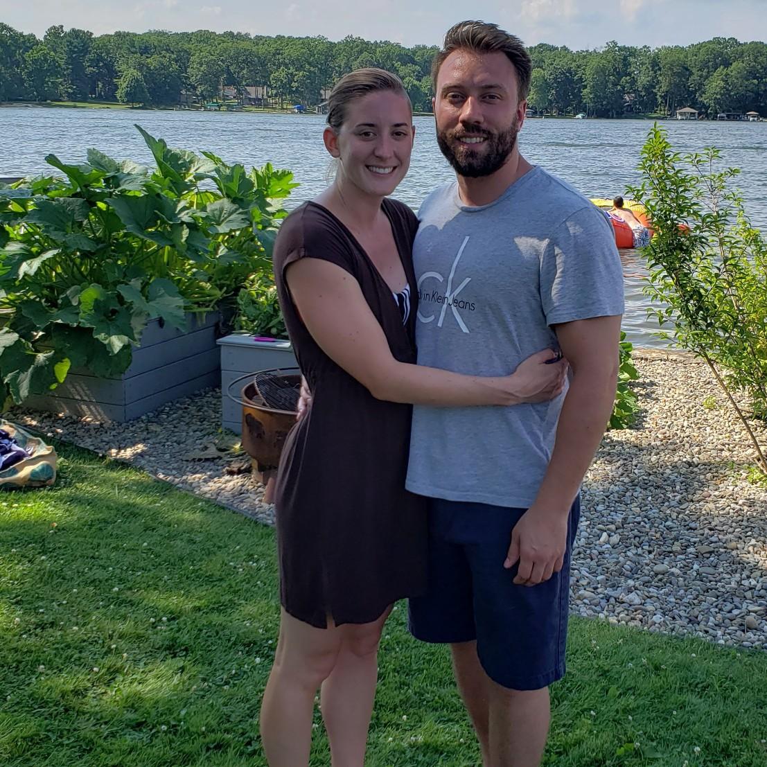 Adam's first time joining 4th of July festivities at the lake :)