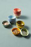 Ceramic Pinch Bowls, Blue Set of 4