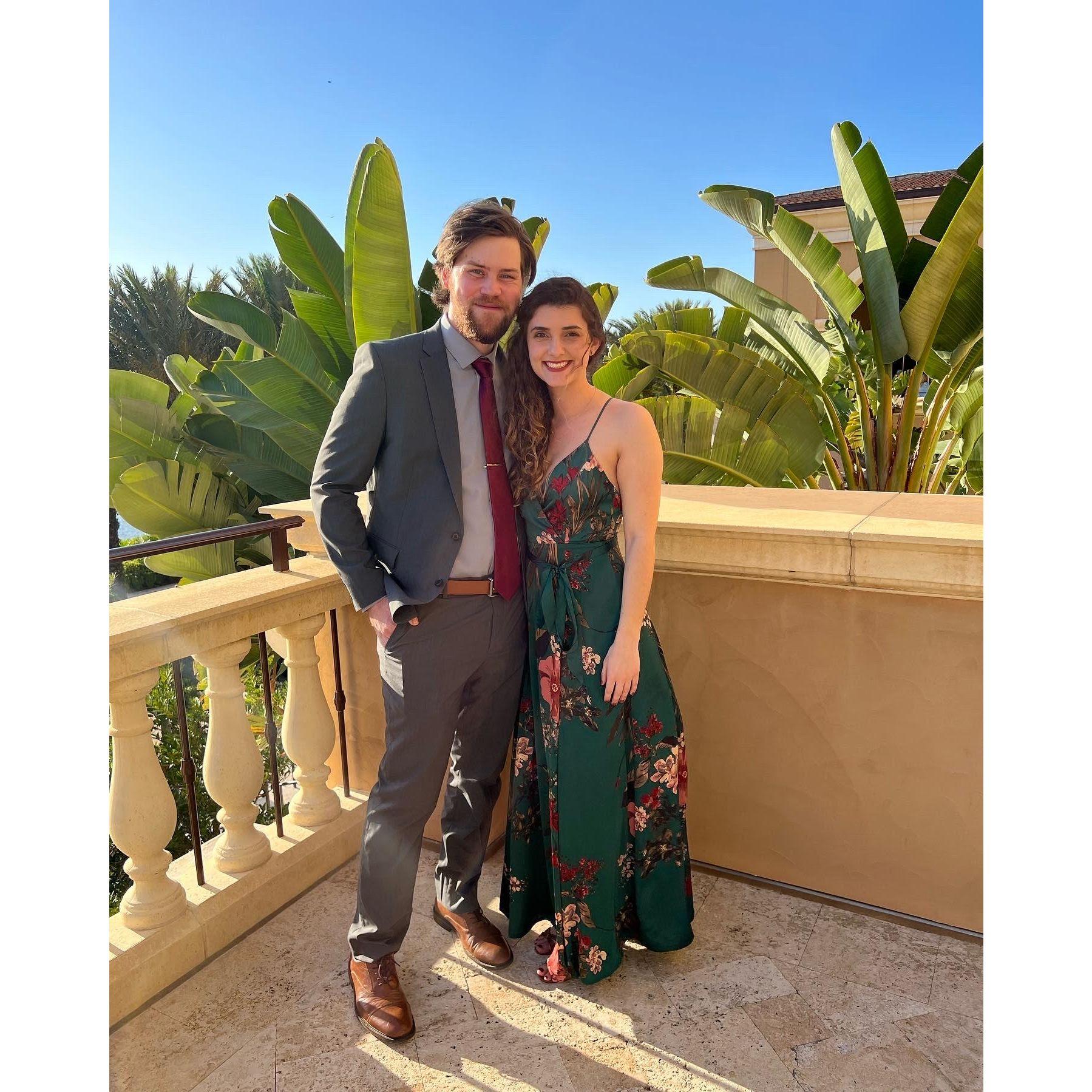 Fancy Schmancy! At Matt's college friends' wedding, the Four Seasons in Orlando, March 2022