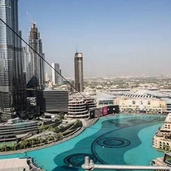 Zip-lineing in Dubai