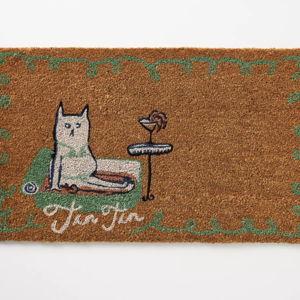 The Original Tinned Fish Candle Cat Printed Coir Doormat