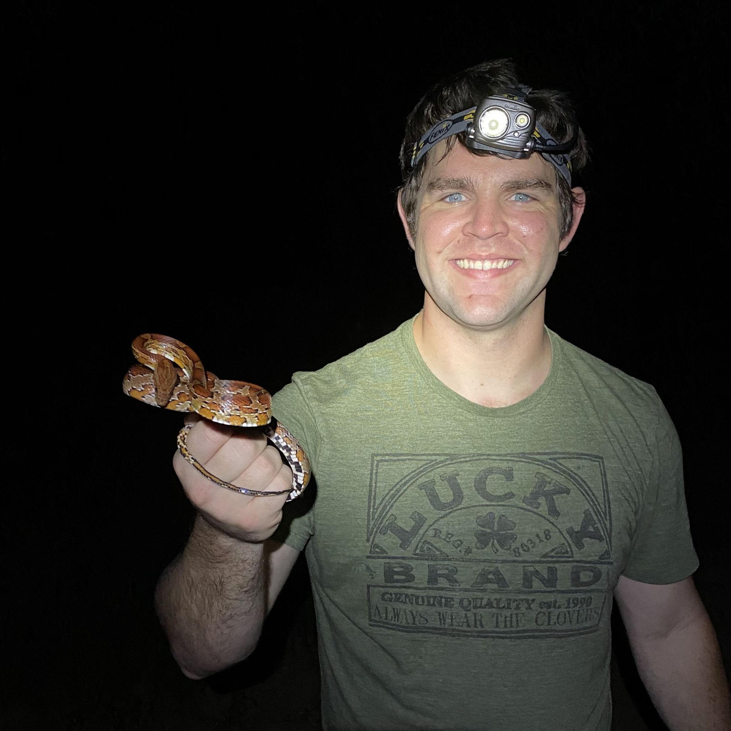 They spent a lot of nights road cruising for snakes and all sorts of other critters in Apalachicola National Forest.