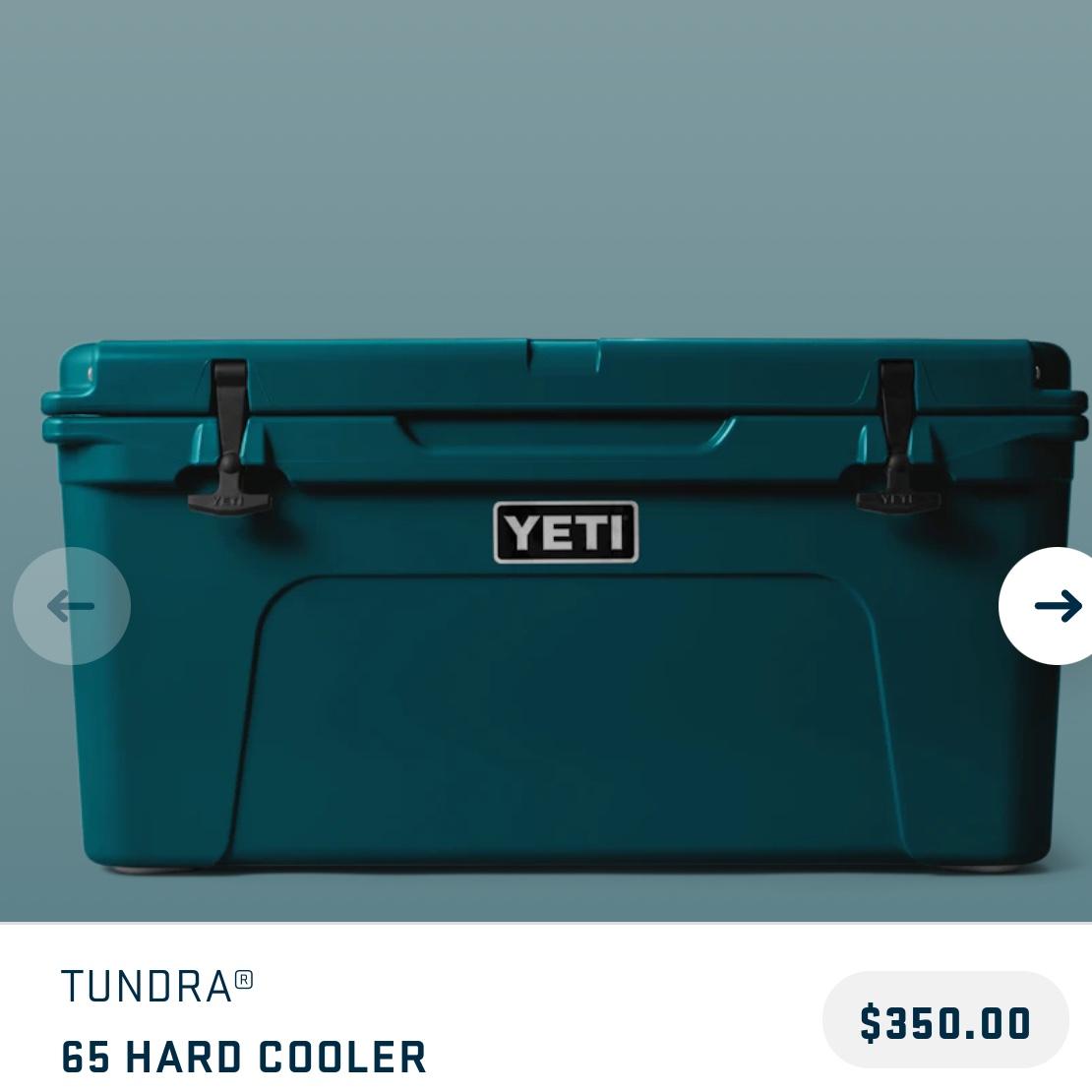 YETI Tundra 65 Hard Cooler -Teal