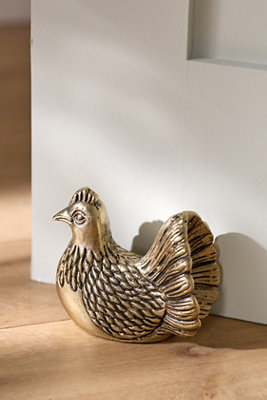 Ferme Rooster Metal Doorstop