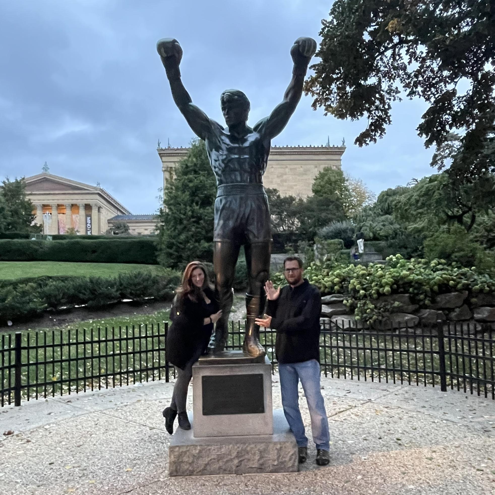 The Rocky Statue in Philly outside of the Art Museum.