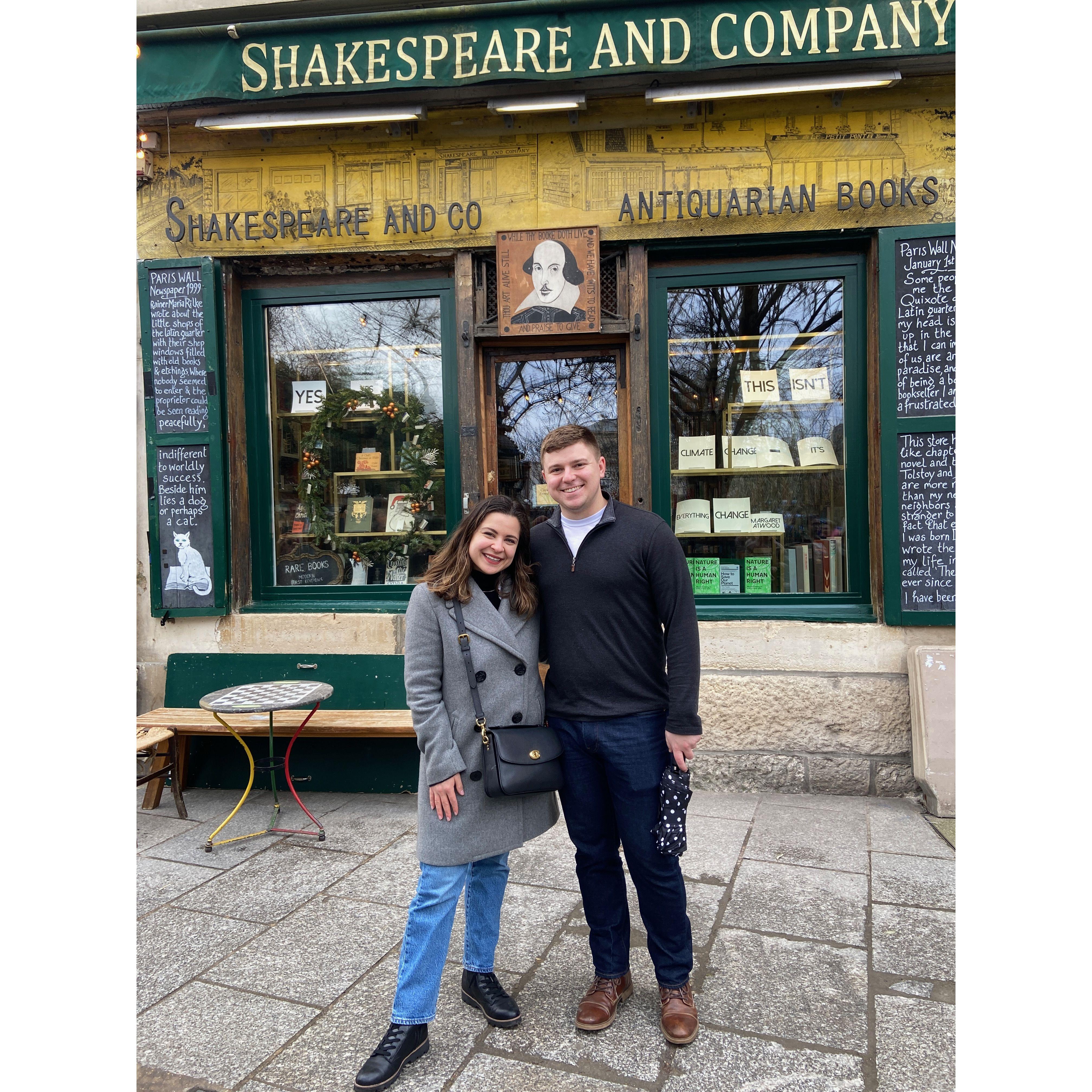 Shakespeare & Co used to be a cool bookstore but now it's a tourist landmark that has an hour long line to get in :( So we did the fake tourist thing and just took pictures in front!