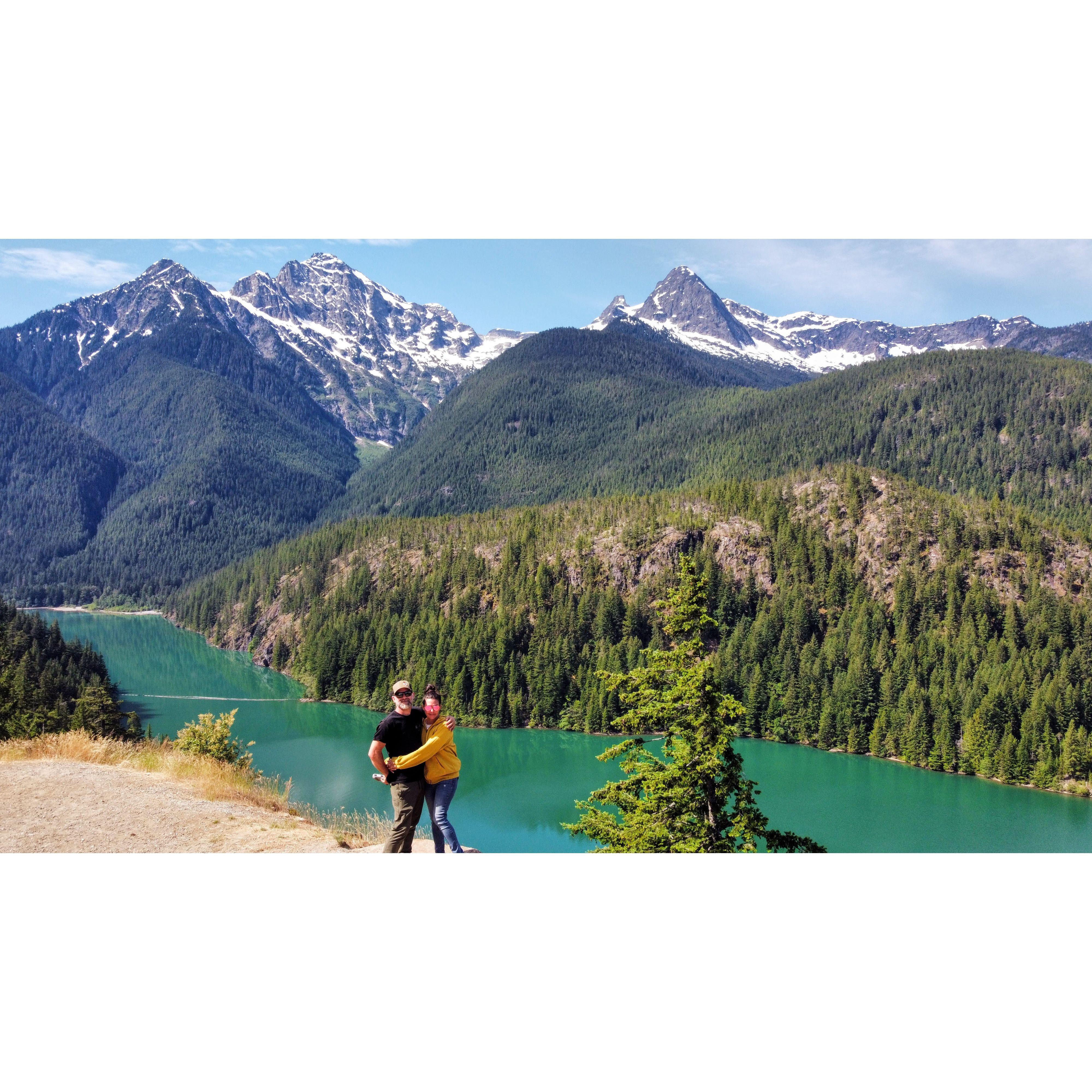 Checking more bucket list places off.  Diablo Lake is beyond beautiful.  We didn't get to do as much kayaking in it as we wanted, but it was accomplished