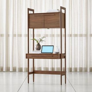 Tate Bookcase Desk with Power