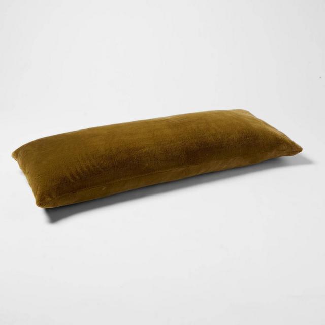 Plush Body Pillow Cover Olive Green - Room Essentials™