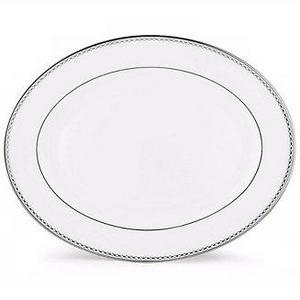 Pearl Platinum Oval Platter