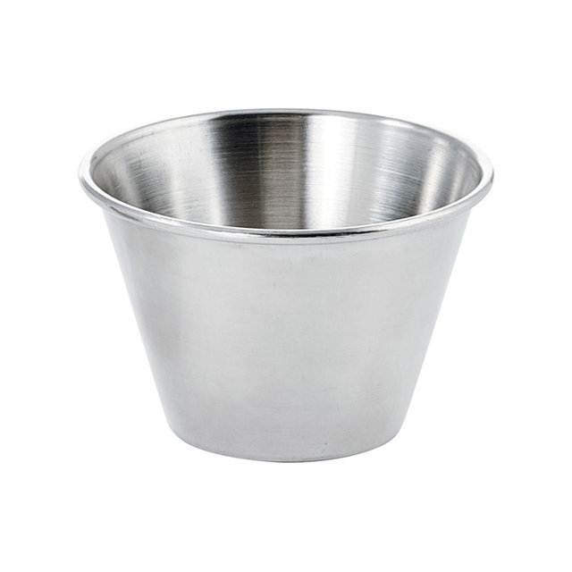 Winco Stainless Steel Sauce Cup, 4 oz - Pack of 12