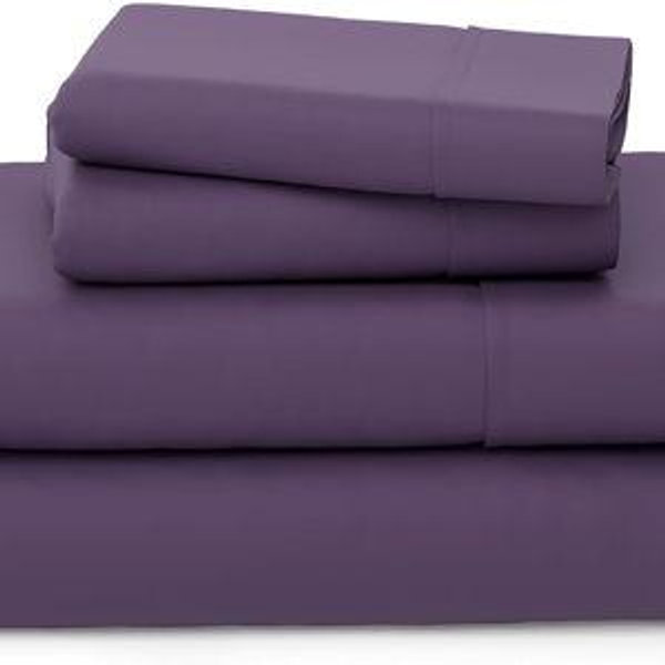 Cosy House Collection Luxury Bamboo Sheets - Blend of Rayon Derived from Bamboo - Cooling & Breathable, Silky Soft, 16-Inch Deep Pockets - 4-Piece Bedding Set - King, Purple