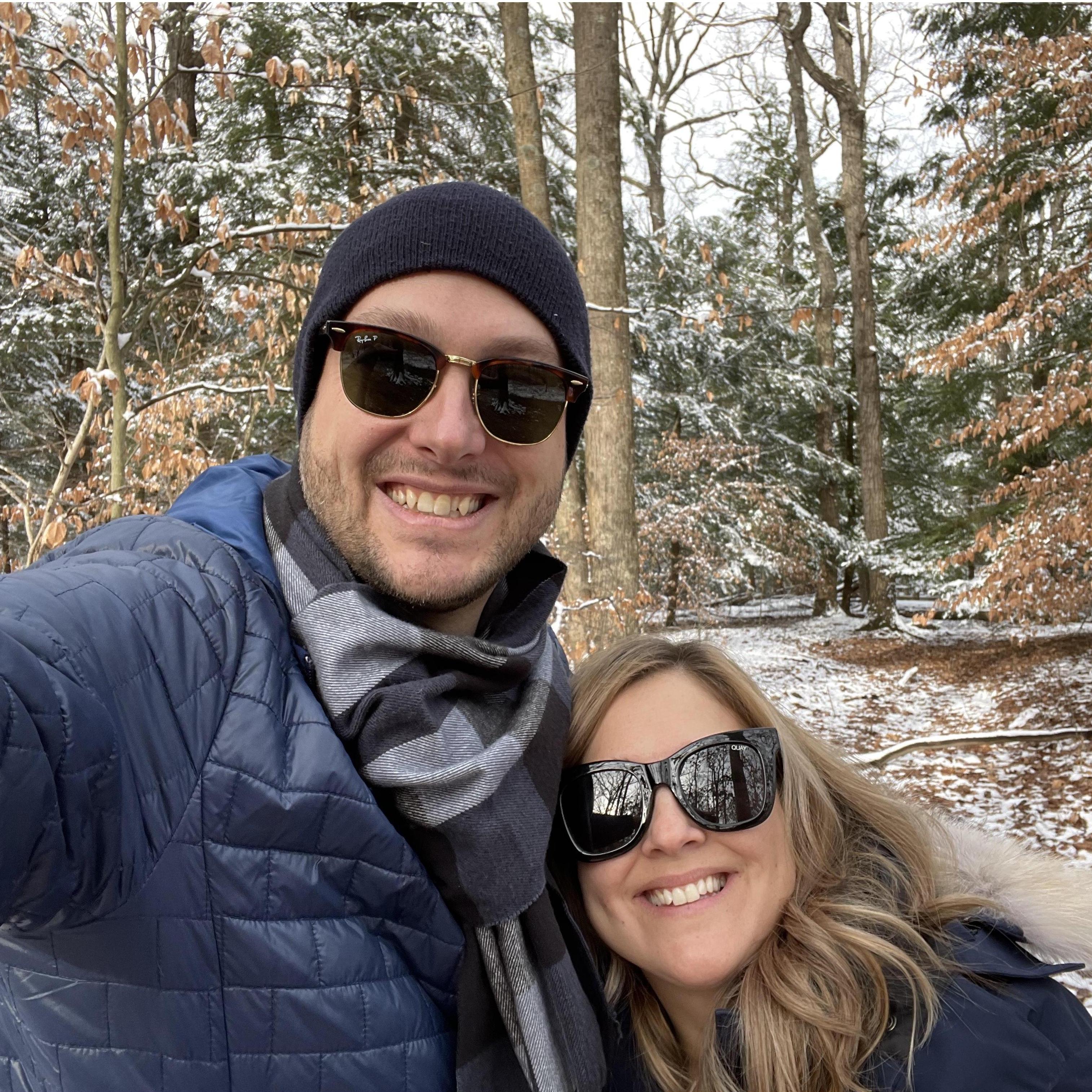 A hike through the Hocking Hills before the proposal!